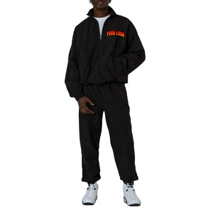 Chándal informal con logotipo personalizado para hombre, chándal unisex, conjunto de chándal con cremallera completa, sudaderas con capucha, chándal lavado con ácido, chándal - Product Image 1