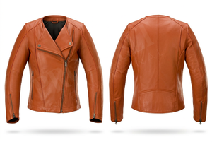 Hot Selling High Quality Genuine Motorcycle Leather <b>Jacket</b> for Men with Zipper Closure Stylish <b>Biker</b> <b>Jacket</b> for Casual OEM ODM - Product Image 5