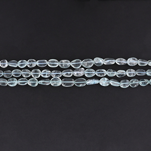 Collier statement luxueux multi-couches en pierres naturelles d'aquamarine, fait main, bijoux unisexes - Product Image 4