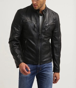 Latest Trendy Fantastic Man Clothing Man <b>Top</b> Quality Leather Jacket for Man - Product Image 3