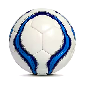 Ballon de football taille 5, ballon d'entraînement blanc et bleu, durable, gonflé, emballé - Product Image 4