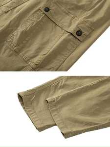 Pantalon Cargo Homme Grande Taille en Coton, Nouvelle Collection, 6 Poches, Coupe Ample, Logo Personnalisé, Vêtement Décontracté pour l'Extérieur - Vente en Gros - Product Image 6