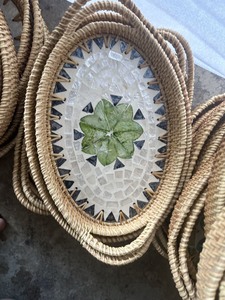 Hermosa Cesta de Almacenamiento Ovalada Bolga de Bambú y Seagrass Estilo Europeo Dragonex, Ecológica, Tejida en Mimbre Natural - Product Image 3