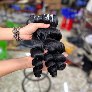 Extensiones de Cabello Humano Ondulado Natural Vietnamita de Última Tendencia con Trama Ondulada y Frente de Encaje para Pelucas de Cabello Humano - Product Image 3