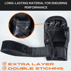 Guantes de Entrenamiento de MMA de Marca Privada de Alta Calidad, Guantes de Entrenamiento de MMA de Cuero Hechos Profesionalmente - Product Image 2