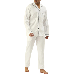 Ensemble de vêtements de nuit pour homme de qualité supérieure avec logo personnalisé OEM, ensemble de vêtements de nuit confortable avec impression de logo OEM pour homme - Product Image 1