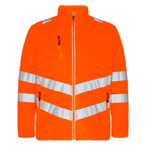 Veste de sécurité réfléchissante pour le travail, tissu sergé 100% polyester, 320 GSM, durable, imperméable, résistant au vent, fournitures industrielles américaines - Product Image 1
