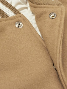 High Quality <b>Winter</b> Plus Size Wool Varsity <b>Jacket</b> with <b>Leather</b> Sleeves Custom Logo and Colors for Men - Product Image 3