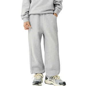 Pantalon de jogging homme personnalisé, premium, oversize, en coton, avec chevilles élastiques, grande taille, coupe ajustée, uni, pour la gym - Product Image 1