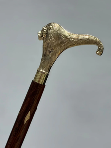 ไม้เท้าพับได้ 3 ท่อน งานแฮนด์เมด ขัดเงา ทันสมัย น้ำหนักเบา ด้ามจับไม้พะยูงลายหางนางเงือก ปลายยาง ลายสัตว์ สำหรับเดินป่า - Product Image 5