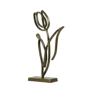 Metal <b>Decorative</b> Objects Sculptures Gold Finished Abstract <b>Table</b> Top Sculpture Aluminum Casted <b>Decorative</b> Object - Product Image 1