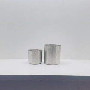 Bocaux à bougies en acier vides en gros avec couvercle et finition brossée, bocaux à bougies et lanternes en métal ronds uniques avec gravure personnalisée - Product Image 2