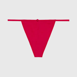 Women's Solid Color Low-Rise <b>Thong</b> Panties 100% Cotton <b>Seamless</b> Eco-Friendly Sexy Everyday Underwear - Product Image 5
