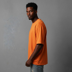 Camisetas de Hombre al por Mayor, 100% Algodón/Poliéster, Alta Calidad, Logotipo Bordado Personalizado, Hombros Caídos, Ecológicas - Product Image 5