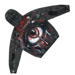 Venta al por mayor personalizado 100% algodón polar sudadera hombres gota hombro con capucha pulóver bordado Puff estampado sólido invierno ropa casual - Product Image 2