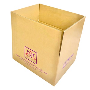 OEM Glossy Corrugated Board Lamination <b>Folder</b> <b>Box</b> Rectangle Packaging for Food Agriculture Use with Recycled Materials - Product Image 1