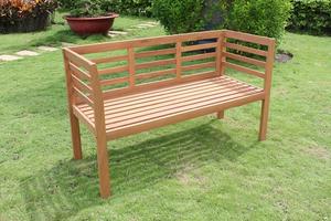 Juego de Banco de madera natural para exteriores de diseño moderno de alta calidad, silla de asiento de jardín al por mayor de Vietnam, precio barato, muebles de exterior - Product Image 3