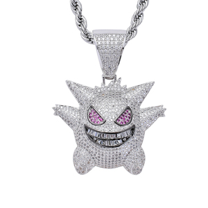 Pendentif Hip Hop Personnalisé en Moissanite, Sertissage Glacé, Testeur de Diamant, Argent 925 Plaqué Or 18 carats, Collier Breloque Lettre Nom Numéro pour Homme - Product Image 5