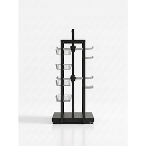 4 Layers <b>Display</b> <b>Rack</b> OEM Modern Powder Coating Fashion <b>Rack</b> - F1 Supermarket <b>Rack</b> 0.8mm, customizable Freestanding - Product Image 4