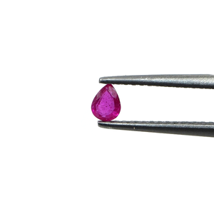 Rubíes naturales de Bangkok calibrados en forma de pera de 7x8 mm, piedra preciosa de rubí facetada natural suelta para la fabricación de joyas, lista para usar. - Product Image 2