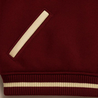 Veste universitaire unisexe en laine et cuir, manches personnalisées, style streetwear, vestes universitaires avec broderie technique