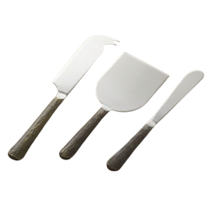 Elegante Juego de Cuchillo y Tenedor para Queso de Acero Inoxidable con Mango de Perlas y Baño de Oro, Vajilla de Lujo para Bodas, Fabricación Personalizada - Product Image 4