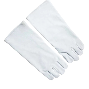 Gants de soudage en cuir à manchette longue, résistants à la chaleur, gants de travail de sécurité, gants de protection pour MIG TIG, fonderie, vente en gros OEM - Product Image 4