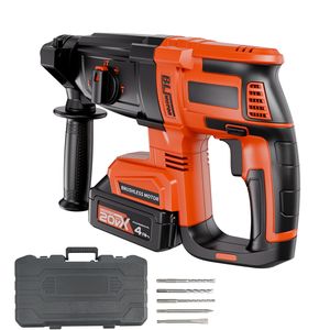 Trapano a percussione rotativo a batteria agli ioni di litio da 20V senza spazzole # # # #   Kit di Utensili Elettrici # # # #   Leggero # # # #   SDS Plus" - Product Image 1
