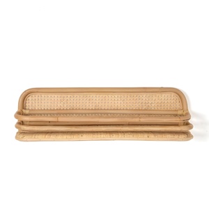 Estante flotante de mimbre para almacenamiento, decoración y organización en la cocina o dormitorio, estantes de pared. - Product Image 6