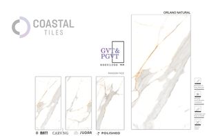 Porcelain Polished Floor and Wall <b>Tiles</b> 9mm High Quality Statuario Collection Antibacterial & Non-Slip for Hotel Use - Product Image 2