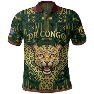 Camiseta de Polo de Fútbol Playa Personalizada, Vibrante, Sublimada, Estilo Tropical, Manga Corta, Ropa Deportiva Costera, Top de Entrenamiento - Product Image 3