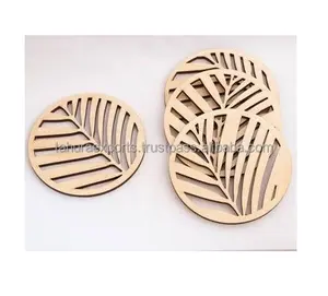 Premium Quality Wood Coaster Premium Style Quality Wedding <b>Table</b> Decorative Wooden Coaster for Drinks at Affordable Price - Product Image 1