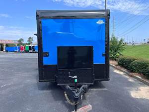 Food Truck Trailer Mobile Kitchen Van 4 Wheel Rust Resistant Snack Food <b>Indoor</b> BBQ Pizza Coffee Ice Cream Fryer Food Truck - Product Image 3