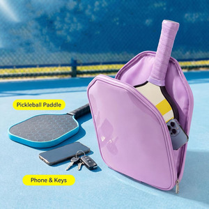 Bolsa de lujo para palas de pickleball, organizador de cuero con acabado en cuero genuino para deportes, en venta a bajo precio. - Product Image 4