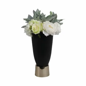 Florero de Metal Moderno Hecho a Mano de Lujo, Diseño Costero, Ecológico, Florero de Mesa, Calidad de Exportación Premium, Decoración del Hogar, Navidad - Product Image 3