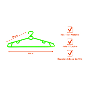 Cintres en plastique pivotants à 360° de 40 cm avec crochets intégrés pour manteaux, ensemble de cintres pour buanderie, magasin de vêtements, boutique - Product Image 1