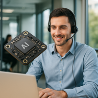 Module de microphone antibruit sans câble de données et sans support
