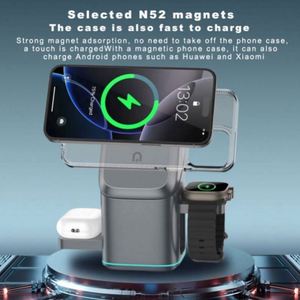 Stazione di <span class=keywords><strong>Ricarica</strong></span> <span class=keywords><strong>Wireless</strong></span> Verticale JEDI 3 in 1 <span class=keywords><strong>con</strong></span> Supporto Rotante per Telefono - Product Image 5