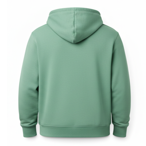 Sweat-shirts pour hommes de haute qualité aux couleurs pastel et blocs de couleurs |   Sweat-shirt streetwear d'hiver pour hommes |   Sweat à capuche vert olive et sauge au toucher doux - Product Image 2