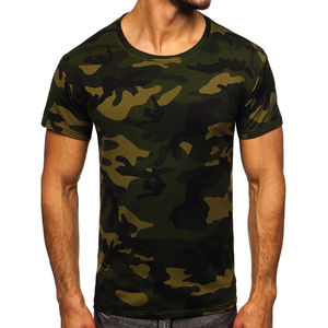 Camiseta de Alta Calidad 100% Algodón, Estampado por Sublimación, Transpirable, Camuflada, Casual para Hombre, Tallas Personalizadas - Product Image 2