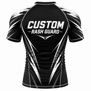 Maillot de compression à manches courtes pour BJJ, MMA, Jiu Jitsu, grappling, entraînement fitness, vêtements de sport personnalisés numériques - Product Image 2