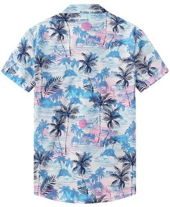 Chemise hawaïenne pour homme : chemise à manches courtes boutonnée pour les vacances à la plage, été, décontractée et élégante - Product Image 3