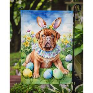 Dogue de Bordeaux ธงอีสเตอร์ไข่ล่าสวนกล่องจดหมายหลากสีแบนเนอร์ตกแต่งลานสำหรับชานบ้านงานศิลปะสำหรับเตียงดอกไม้ - Product Image 3