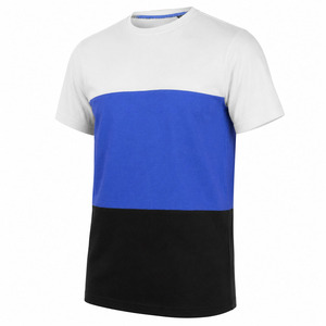 เสื้อยืดแขนสั้นทรงเฮนลีย์สีฟ้าอ่อนสำหรับผู้ชาย ผ้าเจอร์ซีย์ถักแบบวอช ทรงปกติ สวมใส่สบาย เป็นมิตรกับสิ่งแวดล้อม น้ำหนัก 220 กรัม ผ้าฝ้าย 100% แบบเรียบ - Product Image 4