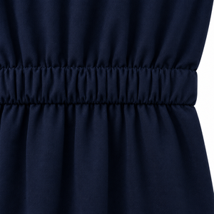 Vestido de Uniforme Escolar Azul Marino para Niñas |   Jumper plisado con camisa de manga larga |   Proveedor de Uniformes Escolares OEM y ODM - Product Image 4
