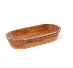 Bol à pâte en bois d'acacia, lot de 2, pour table de maison, logo personnalisé, idéal pour les fêtes, Noël, mariages - Product Image 2