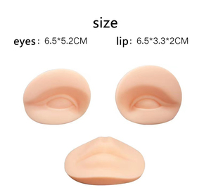 Replaceable 3D <b>Silicone</b> Lip Practice Skin Professional PMU Tattoo Eye Eyebrow Training <b>Tool</b> - Product Image 4