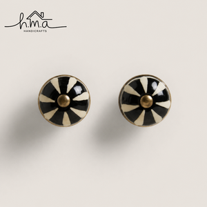 Modern Round Brass Cabinet Knob Hammered Texture Design <b>Gold</b> Finish Half Moon Pair Decorative <b>Drawer</b> <b>Pull</b> Elegant Furniture - Product Image 3