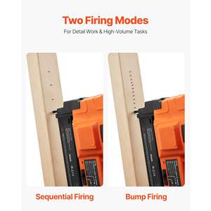 Clavadora Neumática Inalámbrica de Calibre 18, 20 V, Funciona con Batería, 500 Clavos, Cargador de Iones de Litio de 2.0 Ah, Profundidad de Clavado Ajustable para el Hogar - Product Image 4