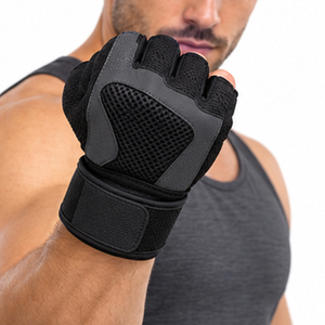 Gants de musculation personnalisés pour l'entraînement en salle de sport, vente en gros, fabricant OEM ODM, fournisseur d'équipement de fitness et de maintien pour les mains - Product Image 1